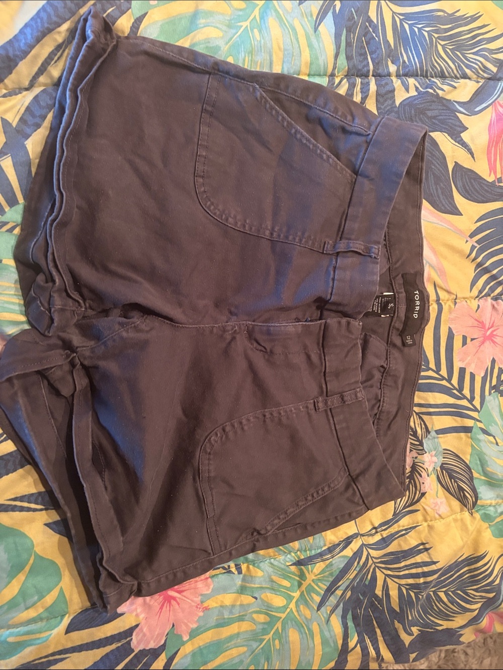 torrid Black Tie-Front High-Waist Shorts